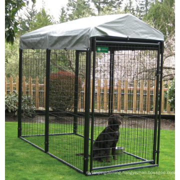 Black Metal Powder-Coated Dog Cage Great Quality Dog Crate Wholesale